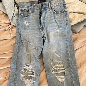 aeropostale straight leg ripped jeans